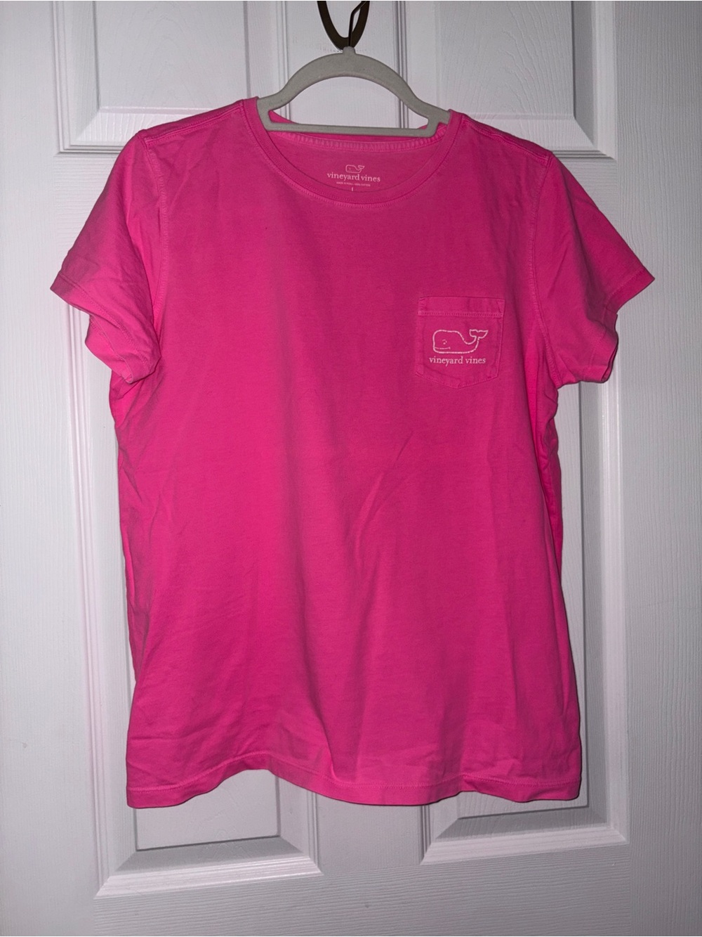 Vineyard Vines Hot Pink Short Sleeve Pocket Tee - Pink Wave
